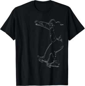 SKATEBOARD - LONGBOARD Skateboard - Skater Idées cadeaux - T-Shirt Z914 - Noir - Shortboard - S - Enfant