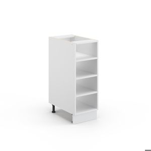 MEUBLE BAS COMMODE SDB Vicco meuble de rangement de salle de bain Fame-Line, Blanc, 30 x 81.6 cm sans plan de travail