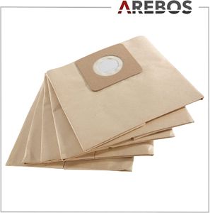 Vhbw 10x Sacs compatible avec Parkside PNTS 1250, PNTS 1300, PNTS 1250/9  aspirateur - papier, volume de 20 l, 31cm x 18,5cm blanc