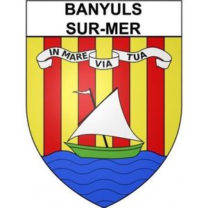 DÉCORATION VÉHICULE Banyuls-sur-Mer 66 ville Stickers blason autocolla