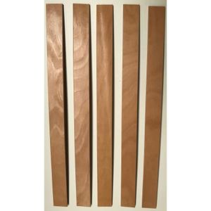 PIÈCE DÉTACHÉE LITERIE lot de 5 lattes 560/53/8 (56cm)  pour cadre latte,