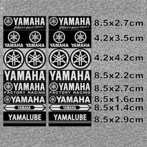DÉCORATION VÉHICULE Yamaha Blanc - Autocollant réfléchissant en vinyle