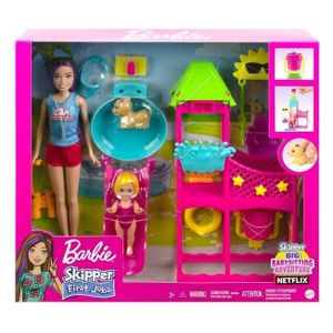 BÂTON - ÉPÉE - BAGUETTE Barbie Coffret Parc Aquatique avec piscine et tobo
