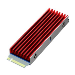 dissipateur Thermique de dissipateur Thermique Coussin Thermique en Aluminium N90 pour radiateur de Refroidissement pour NVME M.2 NGFF 2280 SSD PCI-E Rouge WINJEE