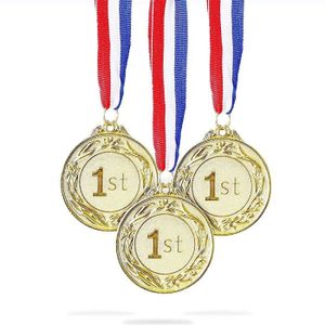 Lot de 3 Médailles, Medaille Enfant Metal, Médaille de Métal Récompensant Or  Argent Bronze, Médailles de Prix Olympiques avec Ruban pour Enfants Adultes  Journée Sportive Compétitions Jeux Fêtes : : Sports et