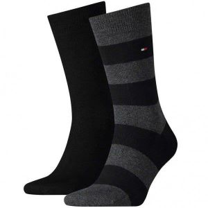 Noir Visiter la boutique Tommy HilfigerTommy Hilfiger Lot de 6 paires de chaussettes courtes pour homme Noir ou blanc 36 W/34 L 