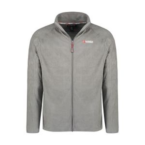 POLAIRE DE SPORT Micro Polaire Homme Geographical Norway Tug Full Zip A235 Gris - Respirant - Sports d'hiver - Montagne