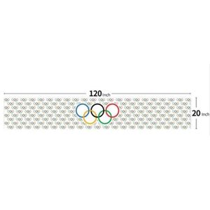 DRAPEAU DÉCORATIF 2pcs Décoration de bannière des Jeux Olympiques de