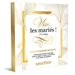 COFFRET THÉMATIQUE SMARTBOX - Vive les mariés ! Privilège - Coffret C