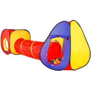 Malatec Tunnel et tente + 200 balles pour enfant Maison jeu - Autres jeux  d'éveil - Achat & prix