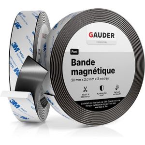 Rouleau magnétique adhésif 3M - 20mm - ep 1,5mm - 50m, solution