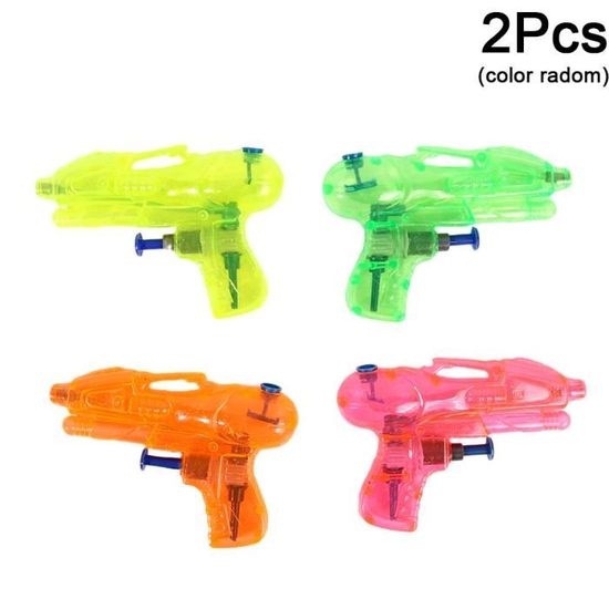 Pistolet à Eau Mini 2 Pièces – Jouet Plage Piscine, 10 Cm, Sans Piles, Cadeau Été Enfant