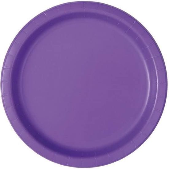 16 Assiettes En Carton Blanc écologiques - 23 Cm De Diamètre - Pour Fêtes, Mariages, Anniversaires - 5