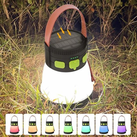 Lot De 4 Lampes De Camping JOPHEK | LED Étanche à Piles | Lanterne Portable Pour Tente, Randonnée | 3 Modes (Lumière, SOS)