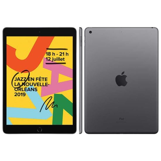 Apple - iPad 10.2 Wi-Fi (2019) 128 go- Gris