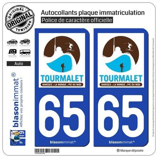 Plaque Immatriculation Voiture 2 Supports Plaque Immatriculation Auto-adhésifs Be In Your Mind | 50x10cm | Résine Synthétique | Noir Double Face Voiture