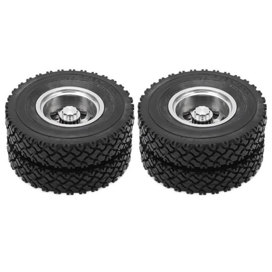 2 pièces 1:16 RC voiture pneus en caoutchouc de rechange pour 1621 passe-temps voiture bricolage