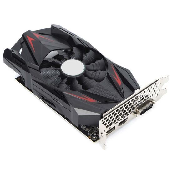 HURRISE cartes graphiques informatiques Carte graphique 4G 128 bits MS‑GTX1050Ti GPU Mini ITX