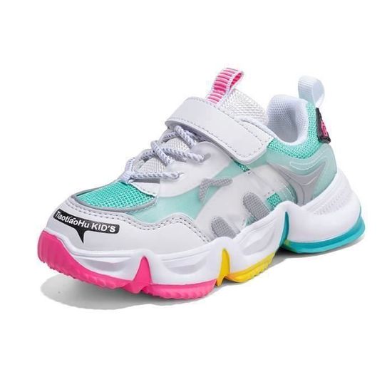 Chaussures De Randonnée Enfant Unisexe - Baskets Légères Avec Scratch, Semelle Antidérapante, Tailles 26-37 EU - 10