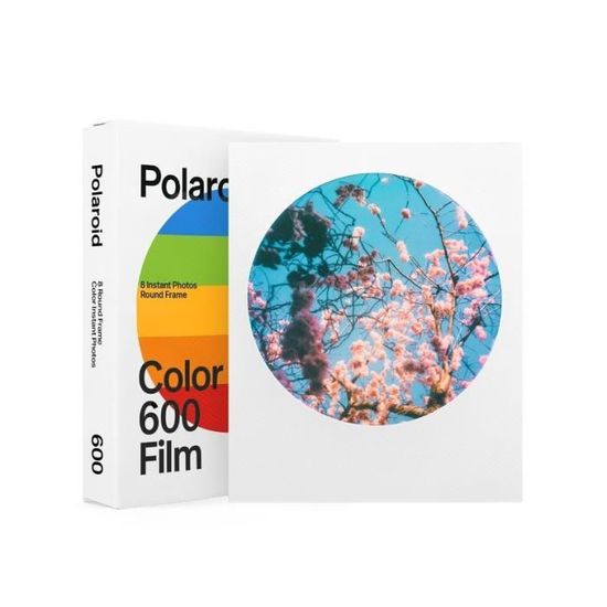 Film instantané Polaroid 600 couleur - Round Frame - pack de 8