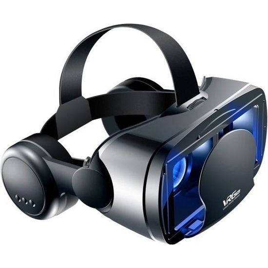 Casque 3D VR, boîte de réalité virtuelle VR lunettes 3D pour les films et les jeux 3D, compatible avec les téléphones iPhone Android