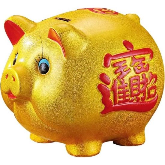 Cochon Porte-bonheur Magnétique KCG - Porcelaine Bleue - 3,5 X 4,5 Cm - Neuf - EAN 4260185597269
