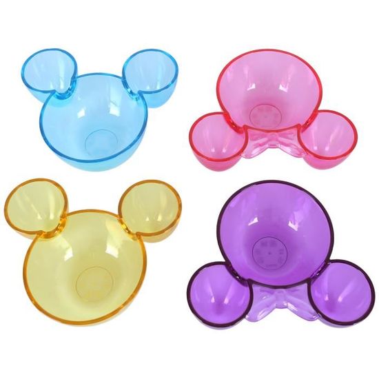4x Bols colorés Mickey Mouse DISNEY
