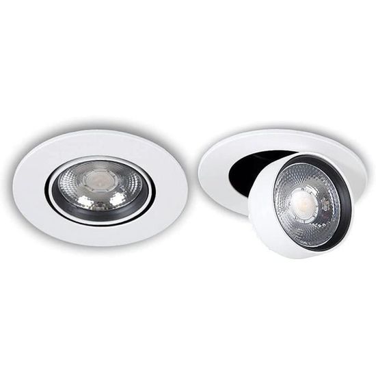 Lot Spots LED Encastrés Mini 1.5W - Downlights Ronds Pour Bijoux Et Plafond