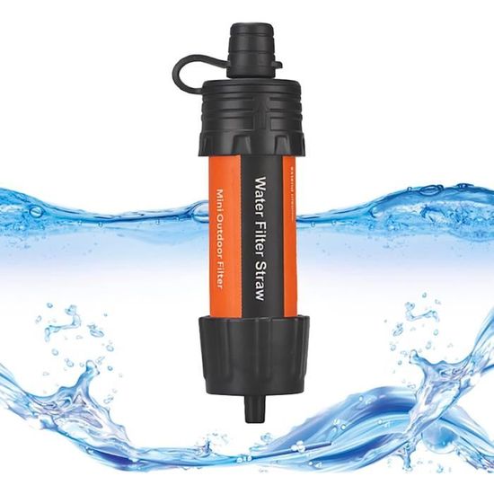 Paille Filtrante à Eau Lixada - Filtration 0,01 Micron, Capacité 5000L - Pour Randonnée, Camping, Survie, Urgence - Livrée Avec Sac - 8