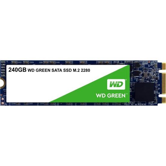 WD Green™ - Disque SSD Interne - 240Go - M.2 SATA (WDS240G2G0B)