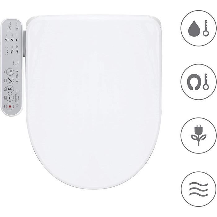 Abattant de WC Cuvette de WC ronde Chauffante Bidet électronique