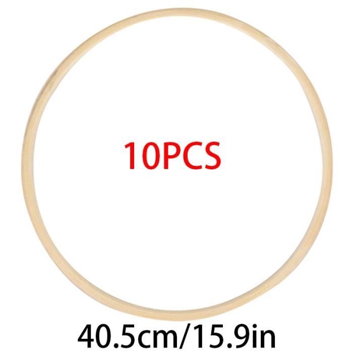 4 Supports En Bois Pour Cerceau à Broder - Présentoir Cube 8x6x2cm, Fentes Pour Exposer Vos Créations