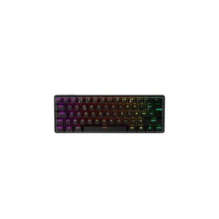 Clavier Gaming - AZERTY - STEELSERIES - Apex Pro Mini Wireless FR - Sans Pavé Numérique - Rétroéclairé - Noir