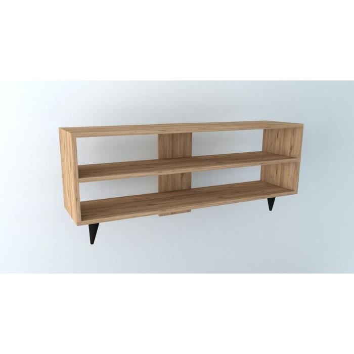 Meuble TV One 120 cm - Bois naturel