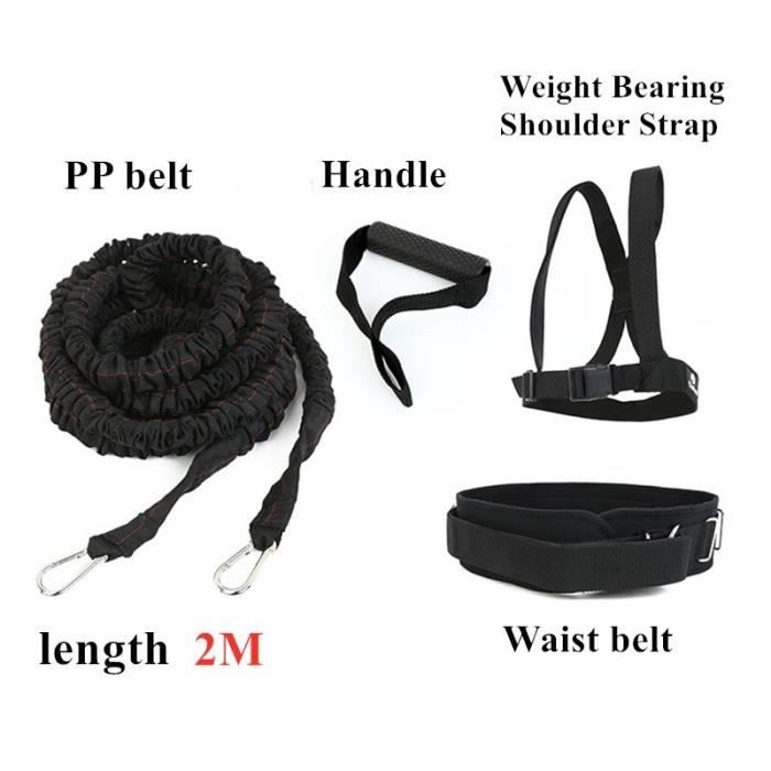 Ensemble d'entraînement de corde de vitesse d'accélération de Latex d'élastique de bande de - Modèle: 1 Set-2m Rope - HSJSTLDA08629
