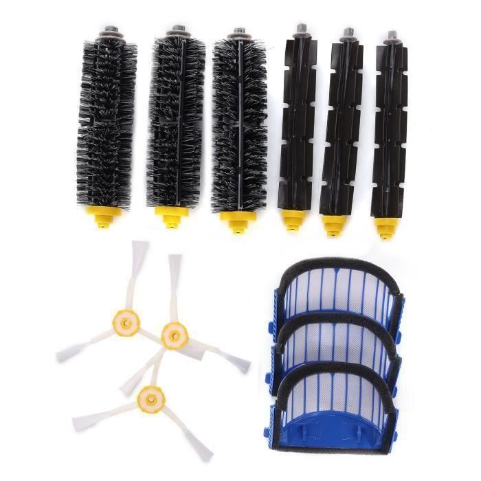 Kit 12pcs Brosse Latérale 3 Armés Filtre Hepa Pr iRobot Roomba Série 620 630 650 a769