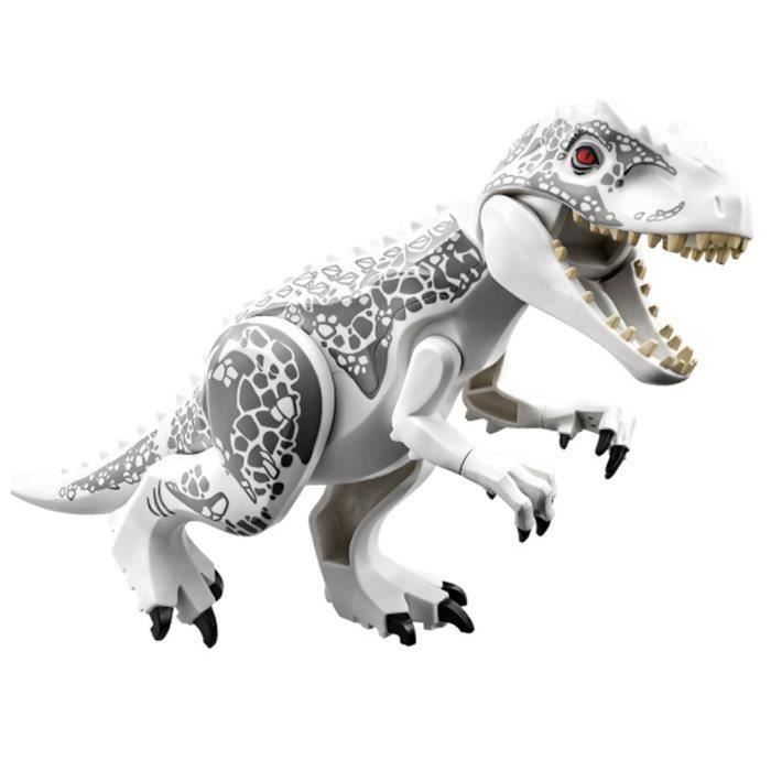 MMRM Jeu de Construction - Dinosaure - Blocs de construction en Plastique - 28,5 * 17 * 5,5 cm - Blanc