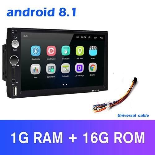 Sans caméra Autoradio avec lecteur WIFI multimédia, Android 8.1, 2 Din, son stéréo, GPS, pour VW, Nissan, Hyu