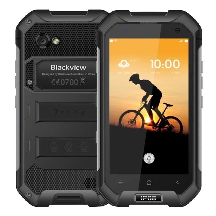 Smartphone Blackview BV6000 ,4G, Antichoc, étanche, 4.7 Pouces Noir