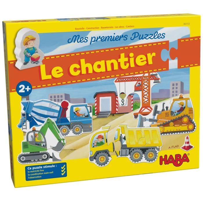 Mes premiers Puzzles Engins de chantier aille Unique Coloris Unique