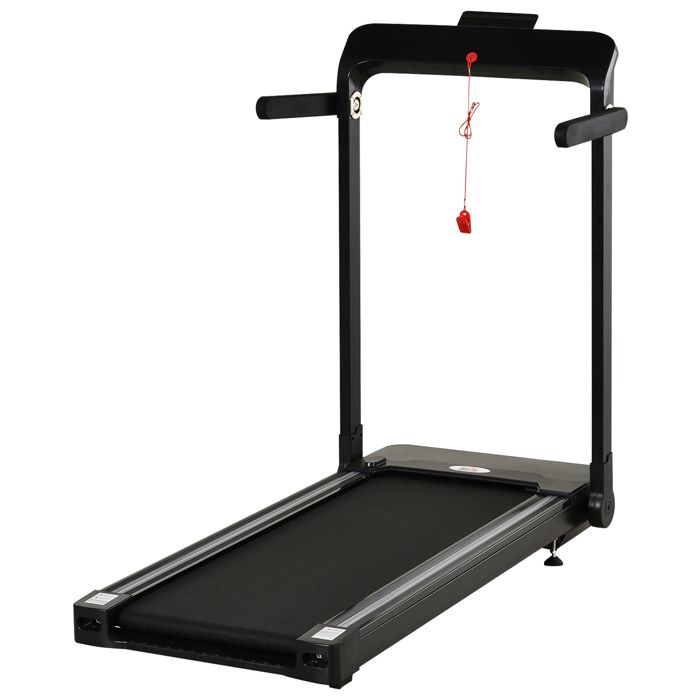 Tapis électrique de course pliable 1-12 Km/h 600 W écran LED multifonction 12 programmes 148x76x122cm Noir