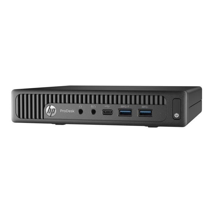 HP ProDesk 600 G2 Mini bureau 1 x Core i3 6100T - 3.2 GHz RAM 8 Go HDD 1 To HD Graphics 530 GigE LAN sans fil: 802.11a-b-g-n-ac,…