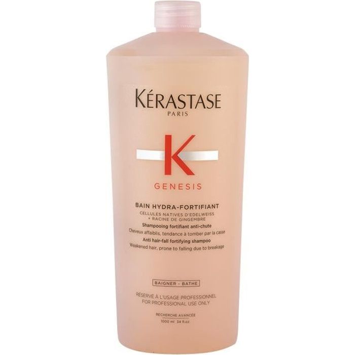 Kerastase Genesis Bain Hydra Fortifiant 1000ml - shampooing antichute Pour Cheveux fins