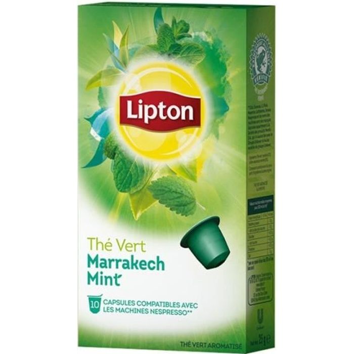 Lipton - Lipton Thé Vert Marrakech Mint (30 capsules)