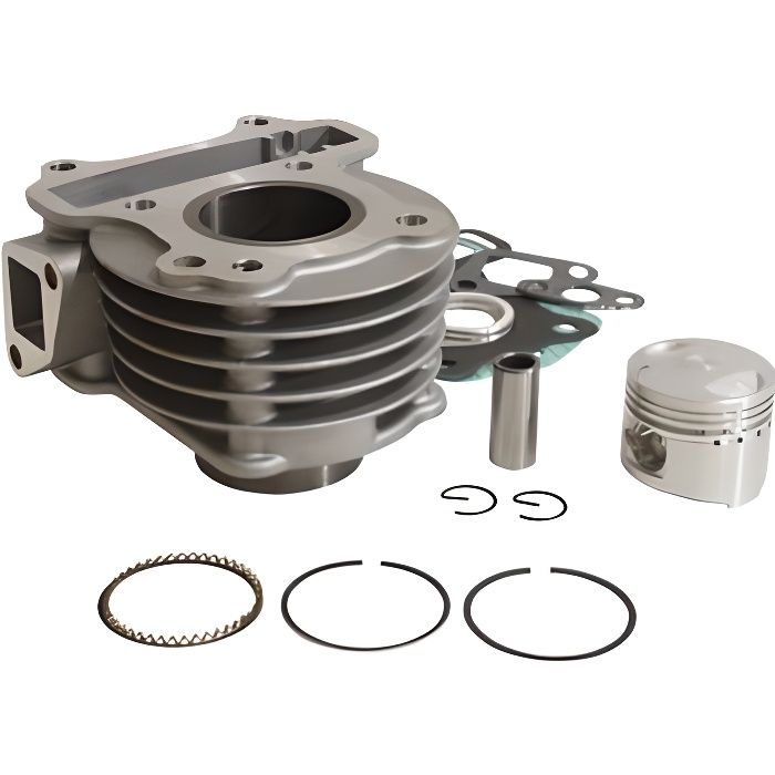 CYLINDRE + PISTON SCOOTER POUR SCOOTER 50 CHINOIS 4T GY6-139QMB-PEUGEOT V-CLIC 4T-SYM 50 ORBIT 4T-BAOTIAN 50 BT49QT 4T-KYMCO 50