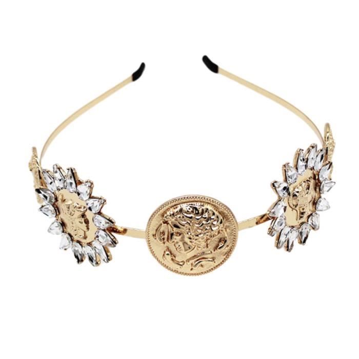 Vintage cerceau femmes cristal coiffure mode géométrie diamant bande de pour BANDEAU - SERRE-TETE - HEADBAND - HAIRBAND
