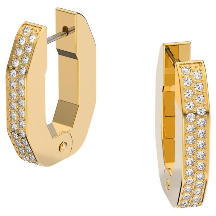 Boucles d'Oreilles femme - SWAROVSKI - Créoles octogonales Swarovski Dextera - Couleur de la matière:Jaune