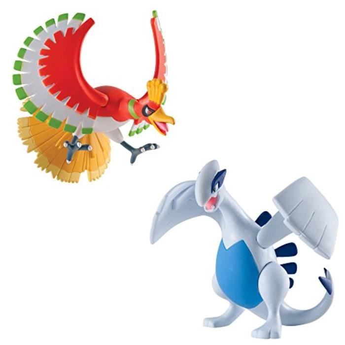 Figurine Miniature TOMY X8TIP Pokmon Multi Legendary Figure Pack, Lugia And Ho-Oh