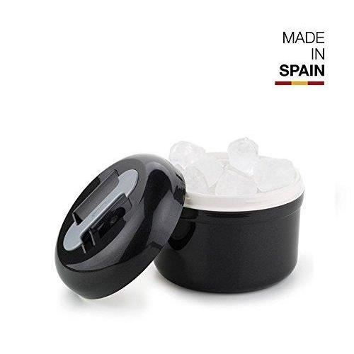 Valira 6212/114 Seau à Glaçons Isotherme Noir/Gris Métal 2,5 L