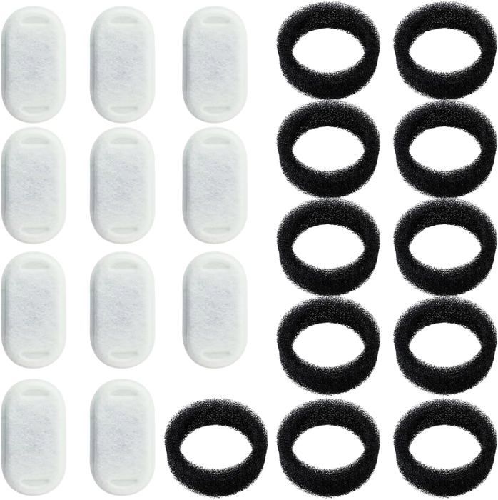 Comparer les prix de Filtre pour fontaine à chat GIOTOHUN 3,2L,filtre pour fontaine à eau pour chat en acier inoxydable de 2L et 3L,système de